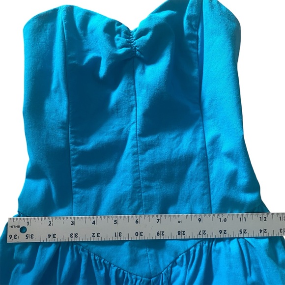 Vintage 80s Dress Strapless Size 7 - Picture 10 of 11